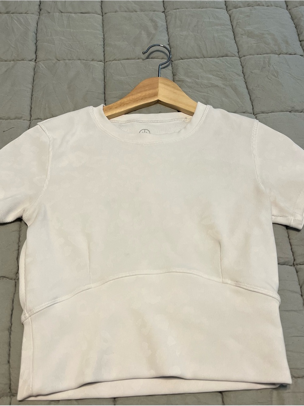 Kids Crewneck Short-Sleeve Top - White